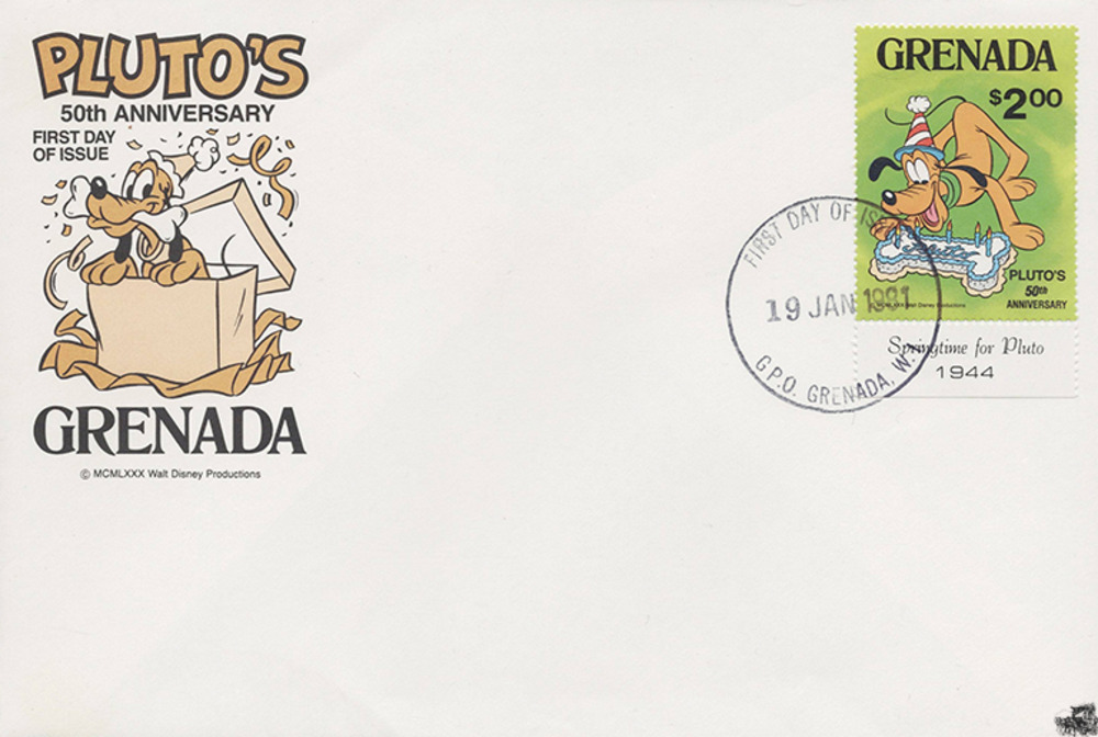 Grenada 1981 FDC - Disneymarke, Pluto