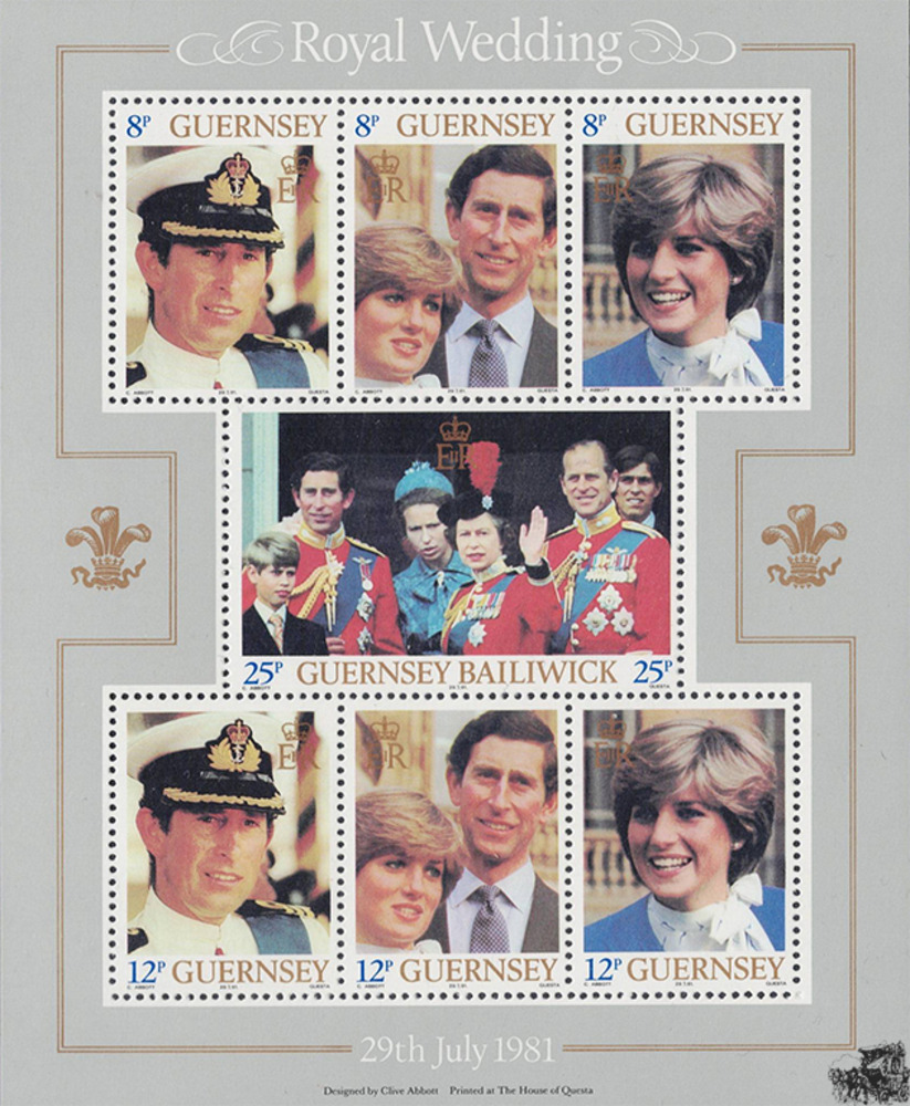 Guernsey 1981 ** - Hochzeit von Prinz Charles und Lady Diana Spencer Guernsey 1981 ** - Hochzeit von Prinz Charles und Lady Diana Spencer