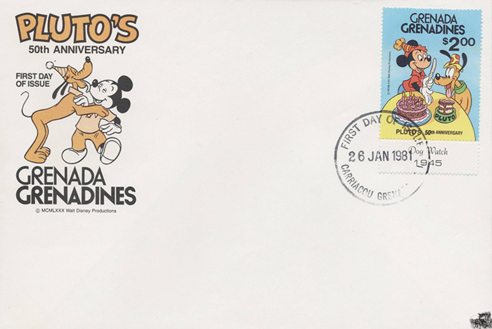 Grenada-Grenadines 1981 FDC - Disneymarke, Geburtstag 