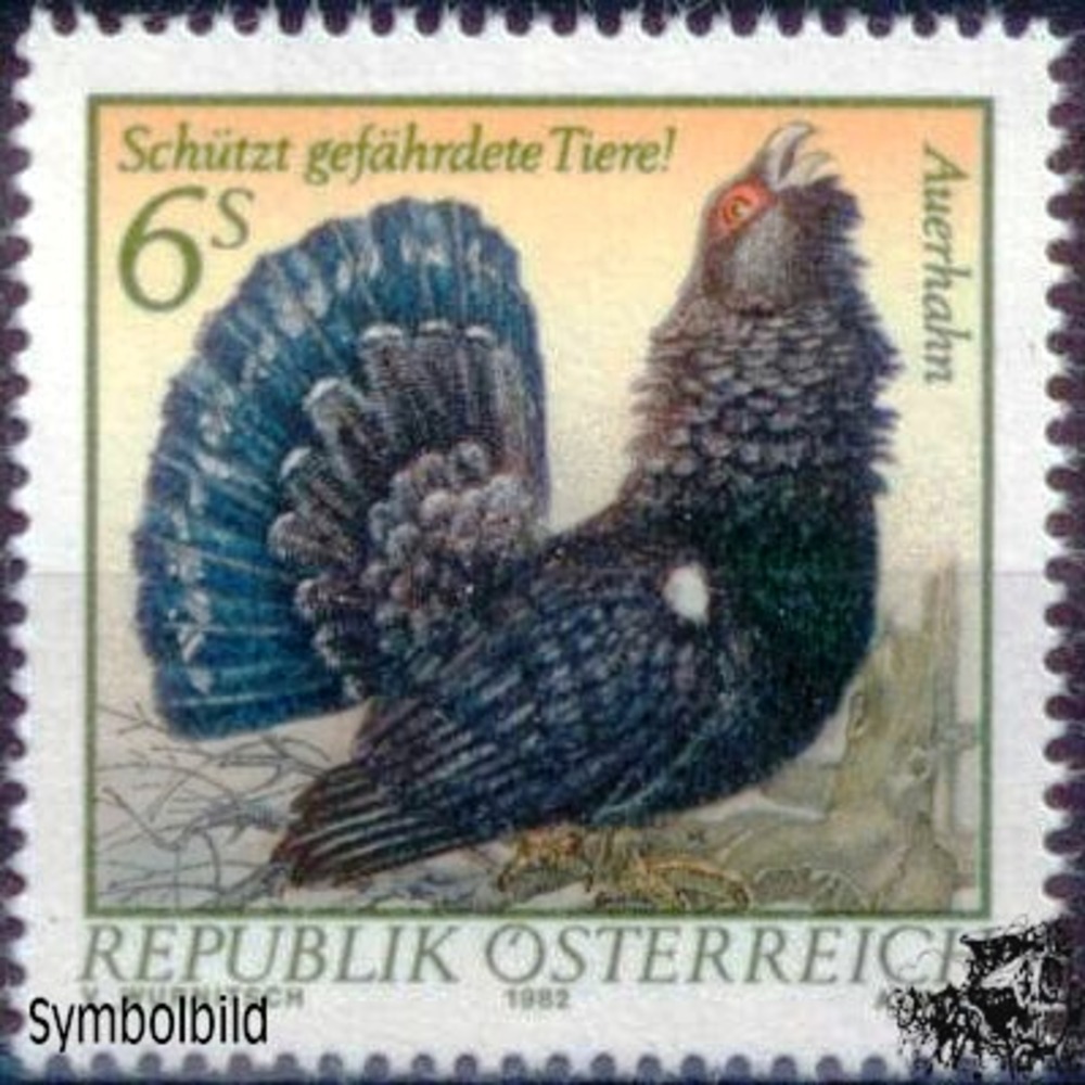 Österreich ** 1982 - 6 S - Naturschutz - Schützt gefährdete Tiere