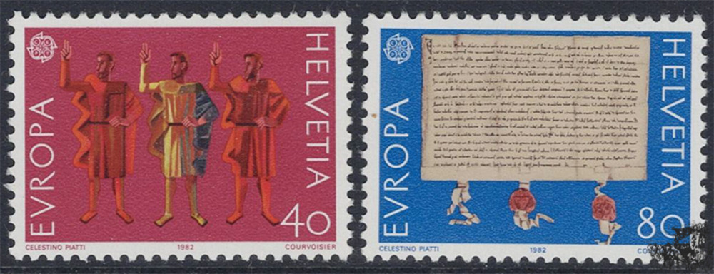 Schweiz 1982 ** - EUROPA, hist. Ereignisse Schweiz 1982 ** - EUROPA, hist. Ereignisse