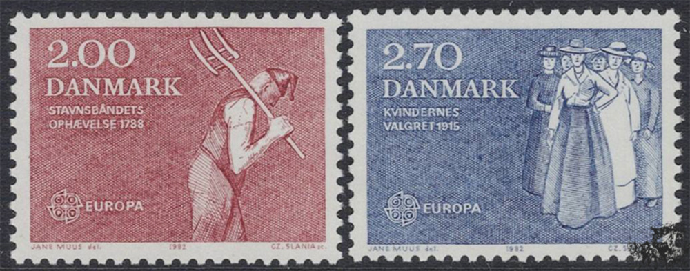 Dänemark 1982 ** - EUROPA, hist. Ereignisse