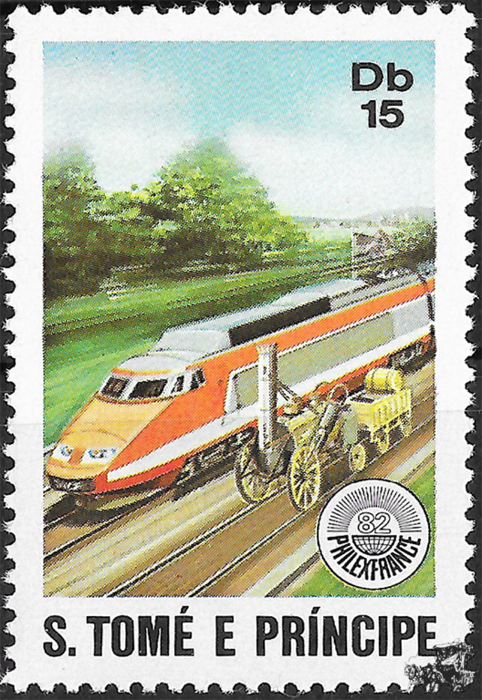 Sao Tomé und Principe 1982 ** - Eisenbahnen