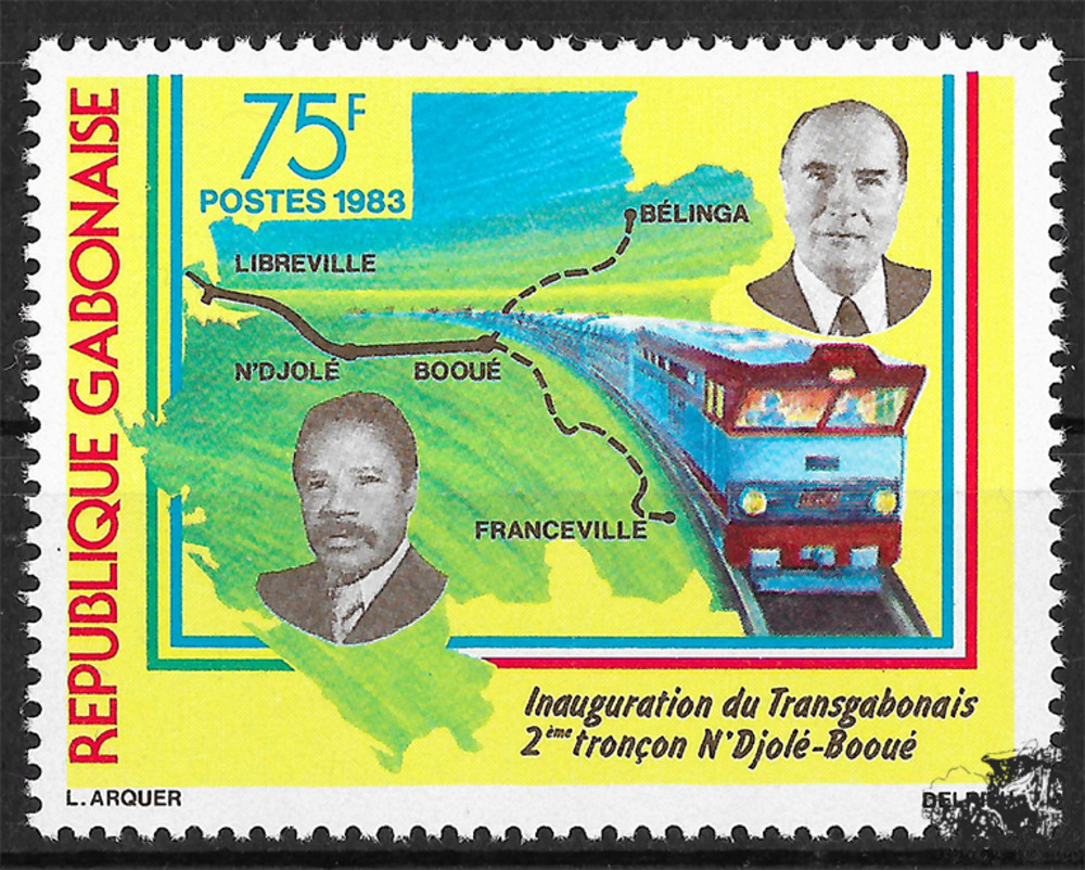 Gabun 1983 ** - Eröffnung des 2. Abschnitts der Transgabunischen Eisenbahn