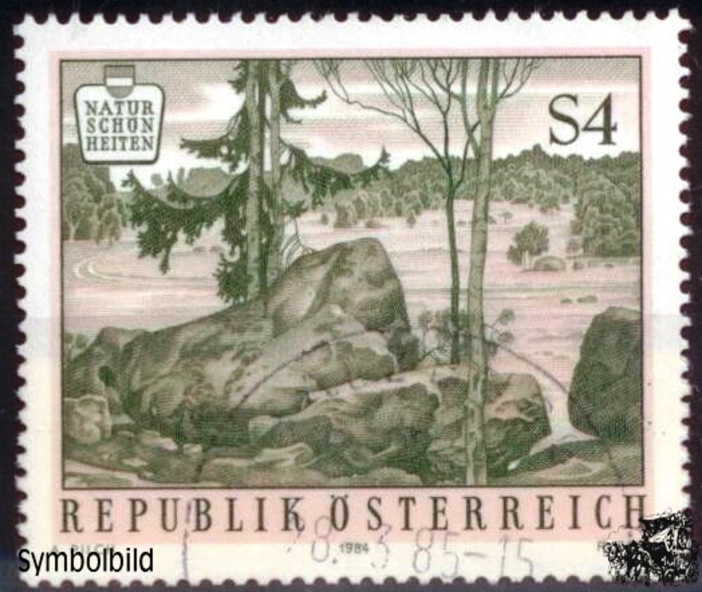 Österreich  1984 o, S 4,00 - Blockheide Eibenstein