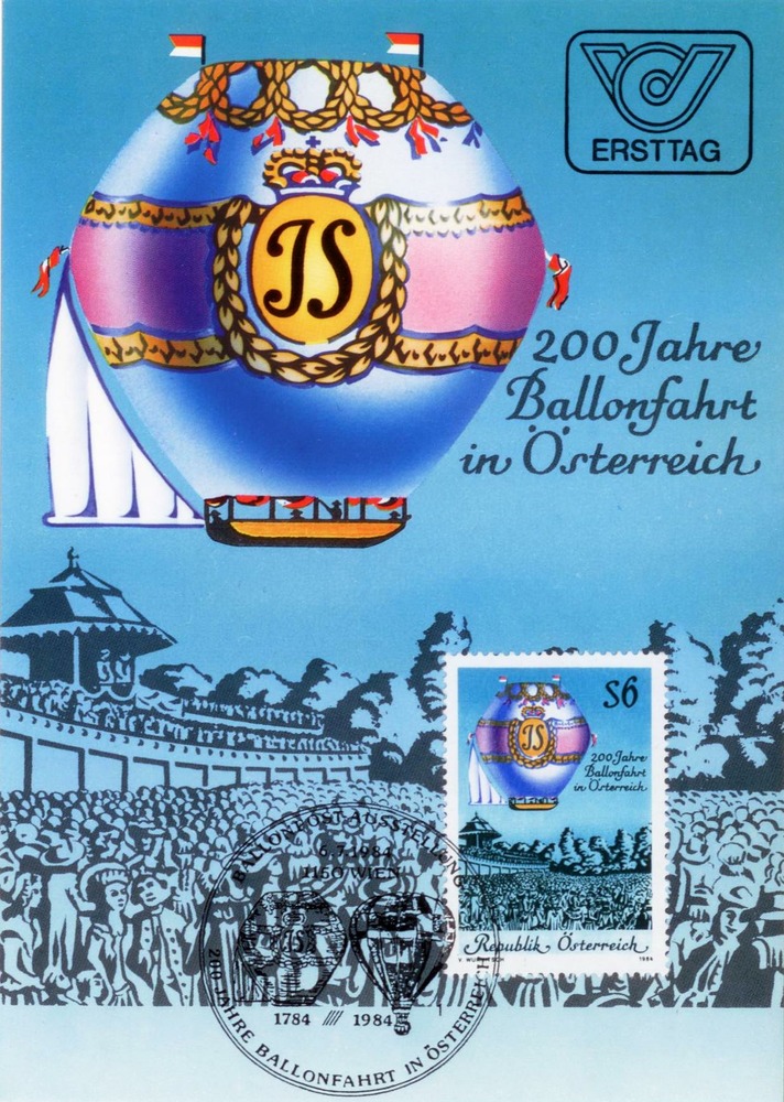 Österreich 1984 - MK Nr. 2 “200 Jahre Ballonfahrt in Österreich“