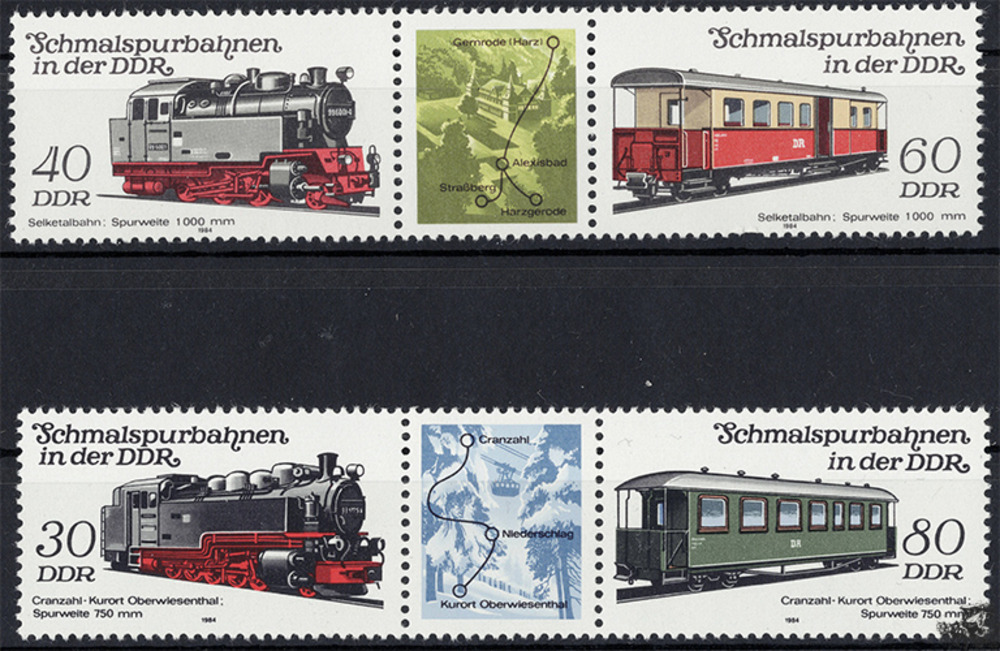 DDR 1984 ** - Schmalspurbahnen, Bahn Cranzahl