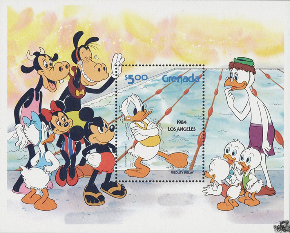 Grenada 1984 ** - Disneyblock, Donald friert