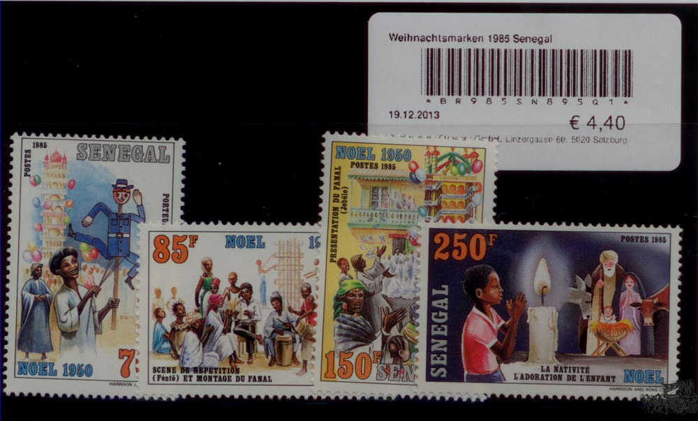 Weihnachtsmarken 1985 Senegal Weihnachtsmarken 1985 Senegal