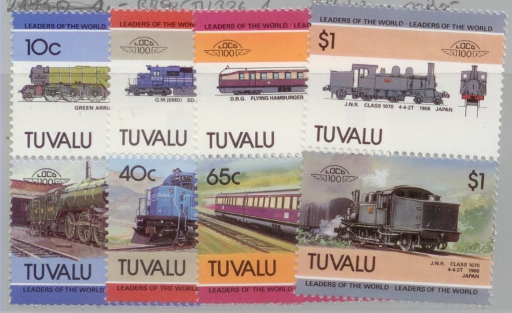 Eisenbahnmarken 1985 Tuvalu Eisenbahnmarken 1985 Tuvalu