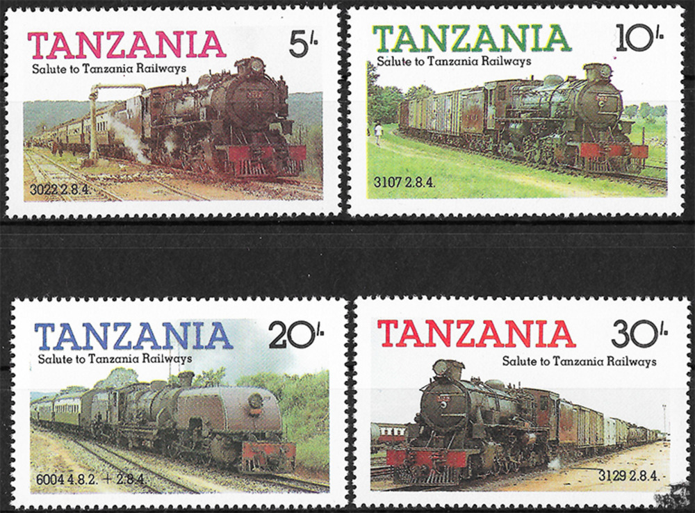 Tansania 1985 ** - Lokomotiven 