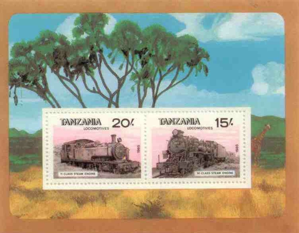 Eisenbahnblock 1985 Tansania Eisenbahnblock 1985 Tansania