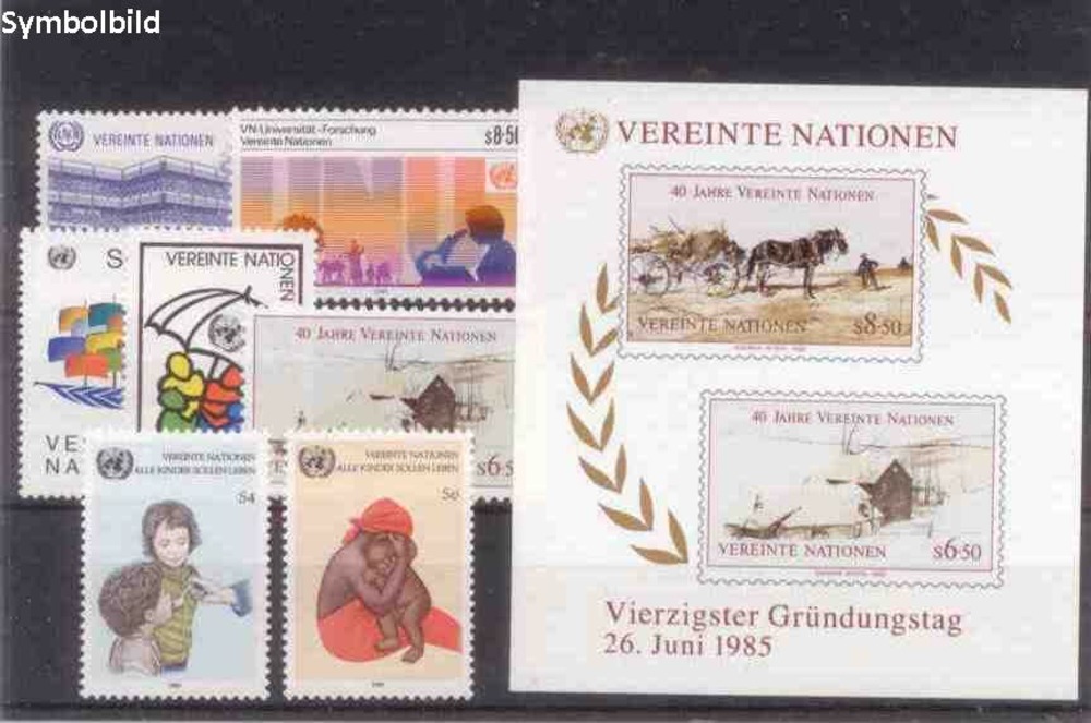 UNO Wien - ** , 1985 kompletter Jahrgang UNO Wien - ** , 1985 kompletter Jahrgang