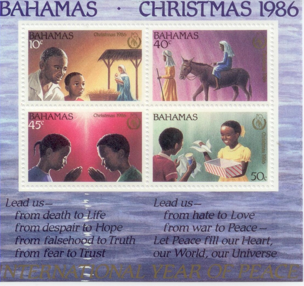 Weihnachtsblock 1986 Bahamas