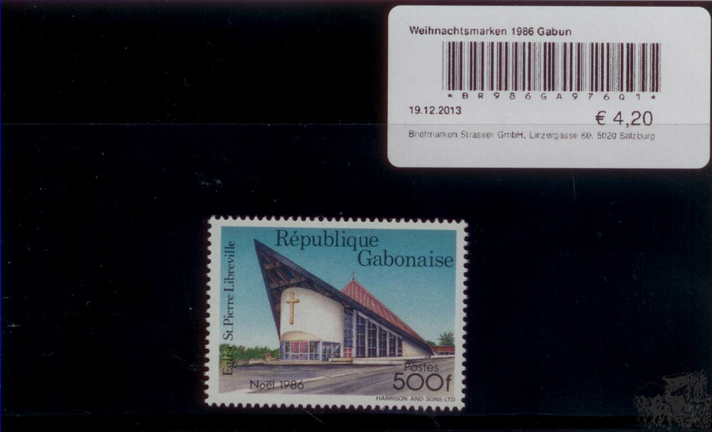 Weihnachtsmarken 1986 Gabun Weihnachtsmarken 1986 Gabun