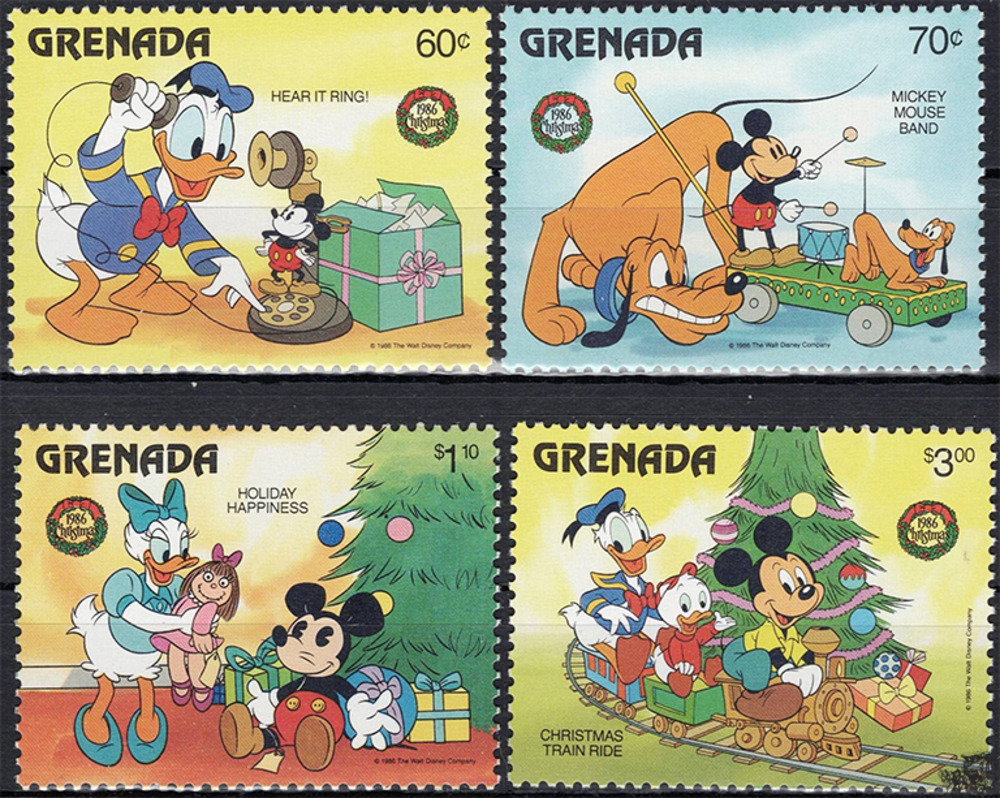 Grenada 1986 ** - Disney Kurzserie, Donald Duck und Micky