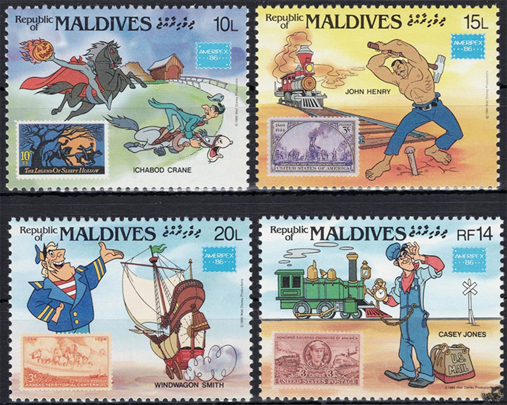 Malediven 1986 ** - Disney Kurzserie, lchabod Crane