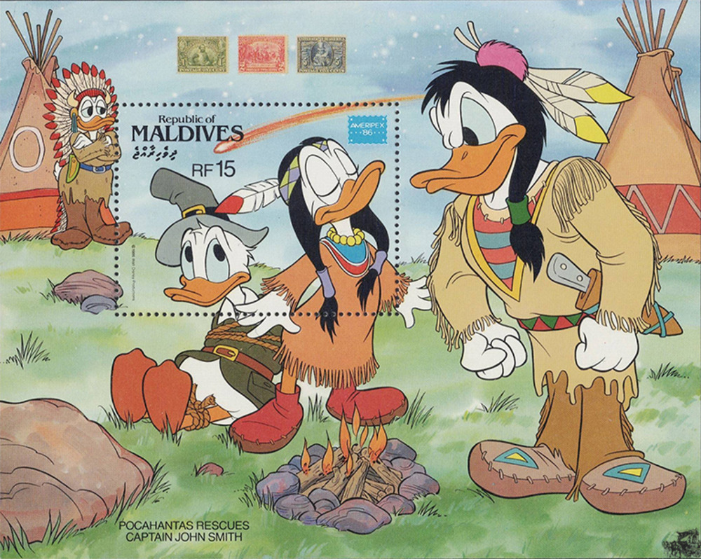 Disneyblock 1986 Malediven Disneyblock 1986 Malediven