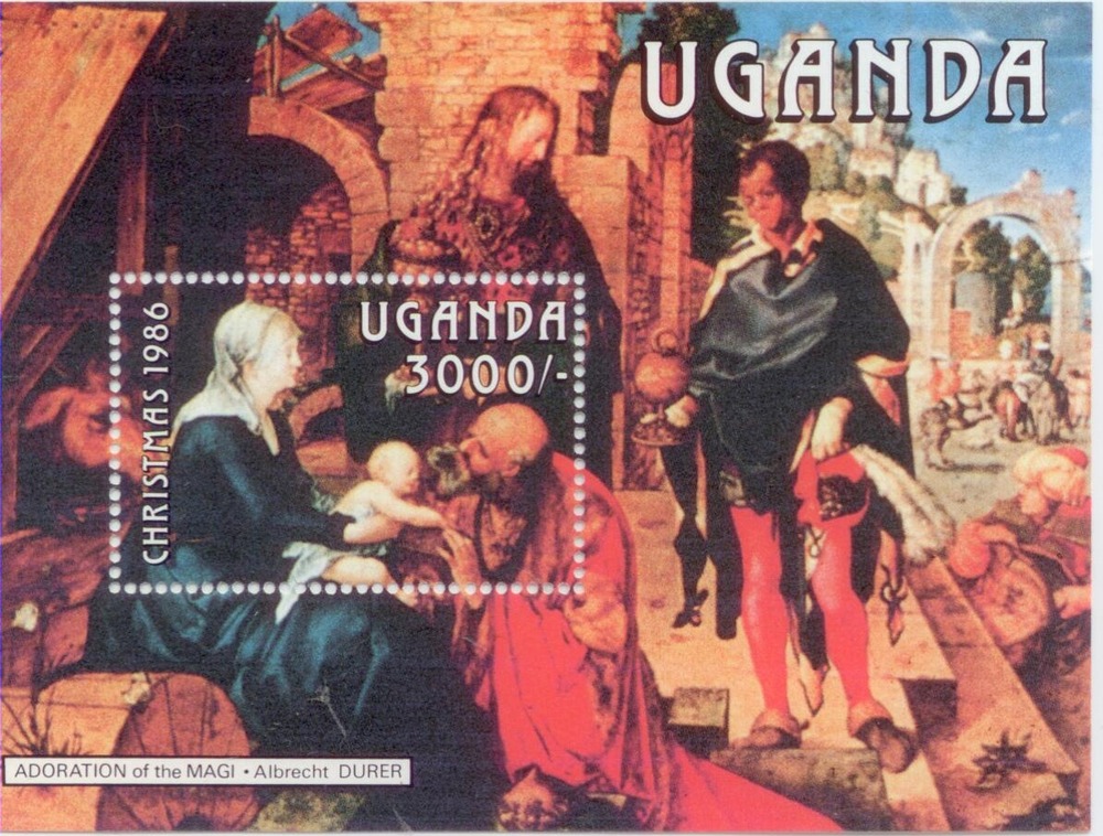 Weihnachtsblock 1986 Uganda