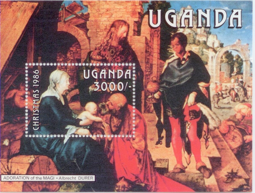 Weihnachtsblock 1986 Uganda Weihnachtsblock 1986 Uganda