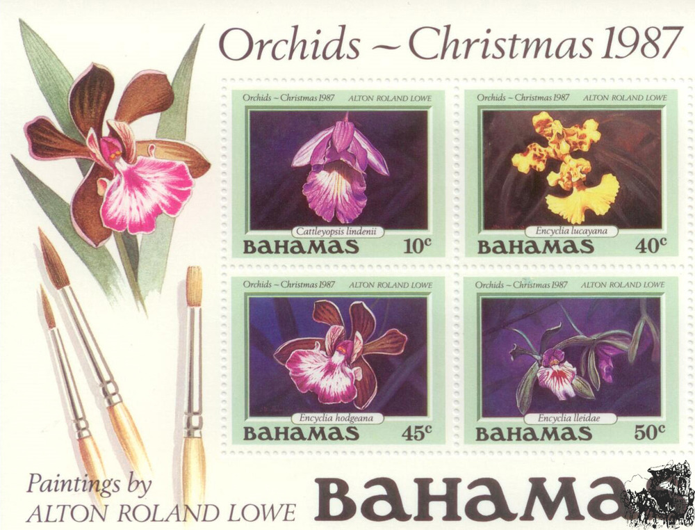Weihnachtsblock 1987 Bahamas