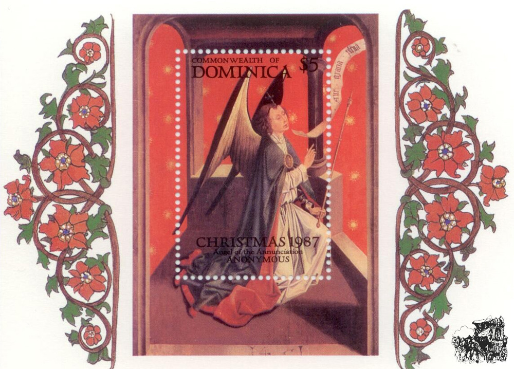 Weihnachtsblock 1987 Dominica