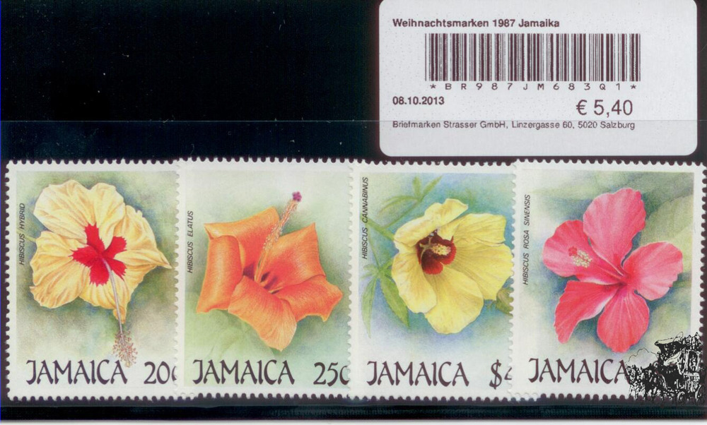 Weihnachtsmarken 1987 Jamaika