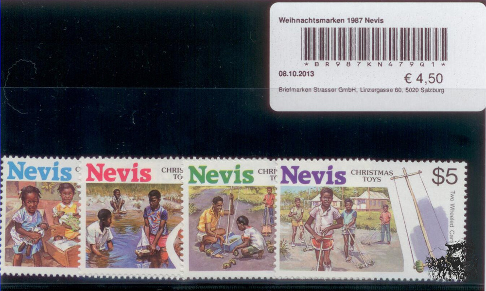 Weihnachtsmarken 1987 Nevis