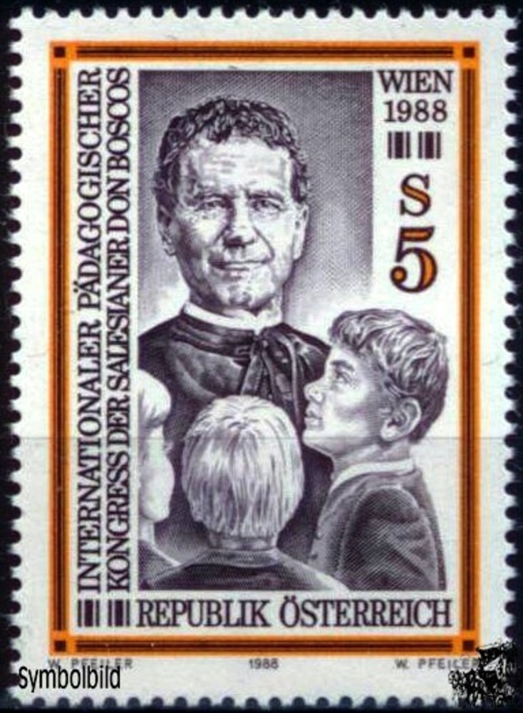 Österreich ** 1988 - 5 S - Internationaler Pädagogischer Kongress der Salesianer Don Boscos