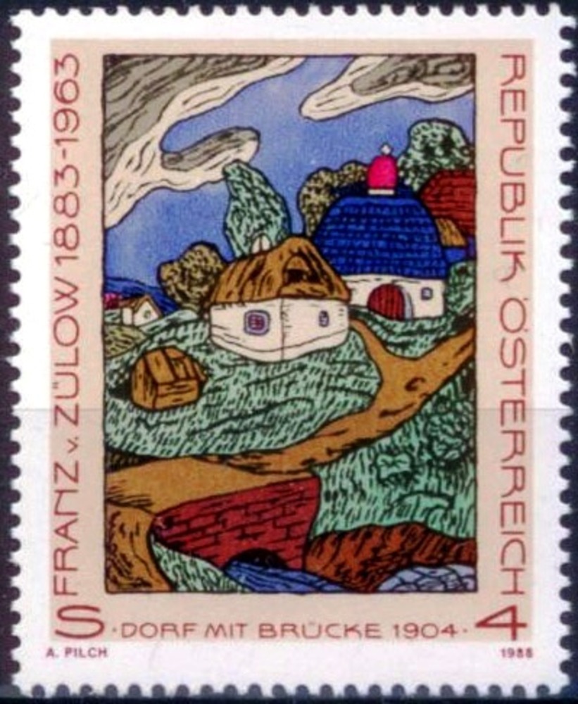 Österreich ** 1988 - 4 S - 25. Todestag von Franz Zülow