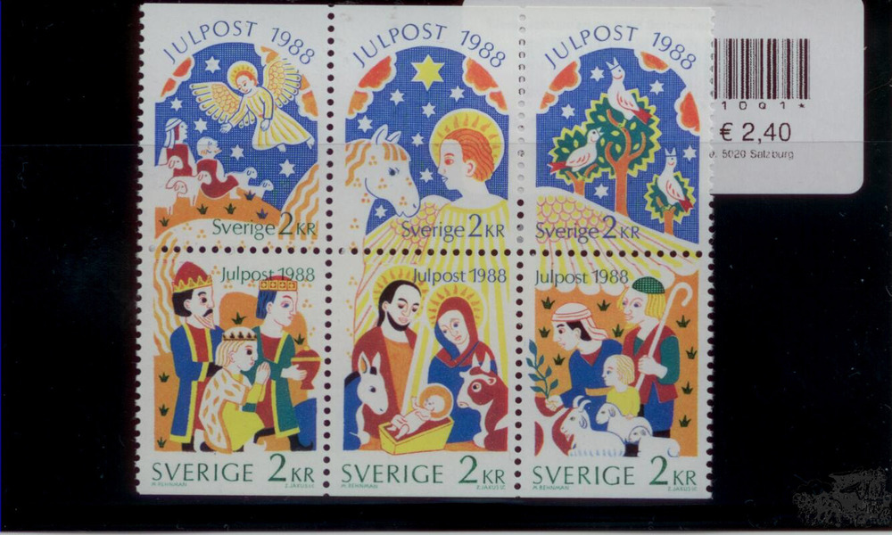 Weihnachtsmarken 1988 Schweden Weihnachtsmarken 1988 Schweden