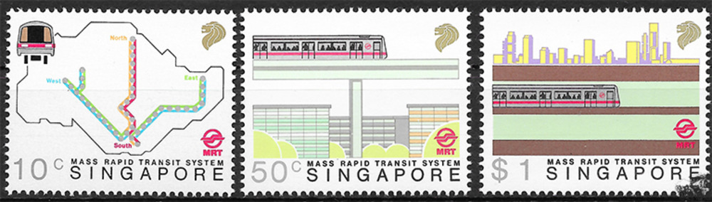 Singapur 1988 ** - Öffentliches Schnellbahnsystem