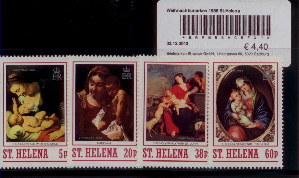 Weihnachtsmarken 1988 St.Helena Weihnachtsmarken 1988 St.Helena