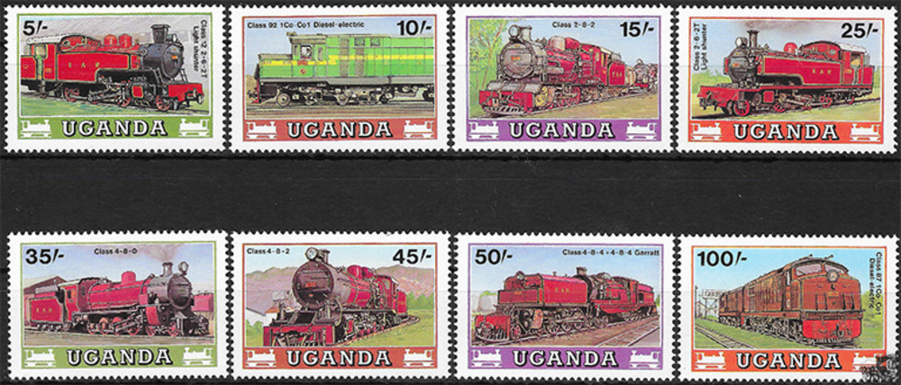 Uganda 1988 ** - Lokomotiven der East African Railways
