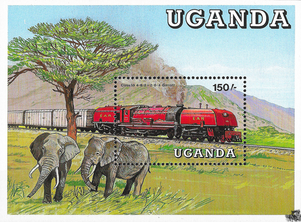 Uganda 1988 ** - Garratt-Dampflokomotive Class 59 4-8-2+2-8-4