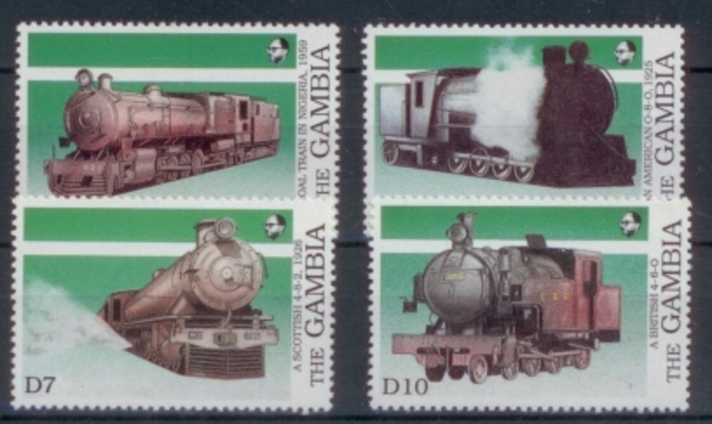 Eisenbahnmarke 1989 Gambia Eisenbahnmarke 1989 Gambia