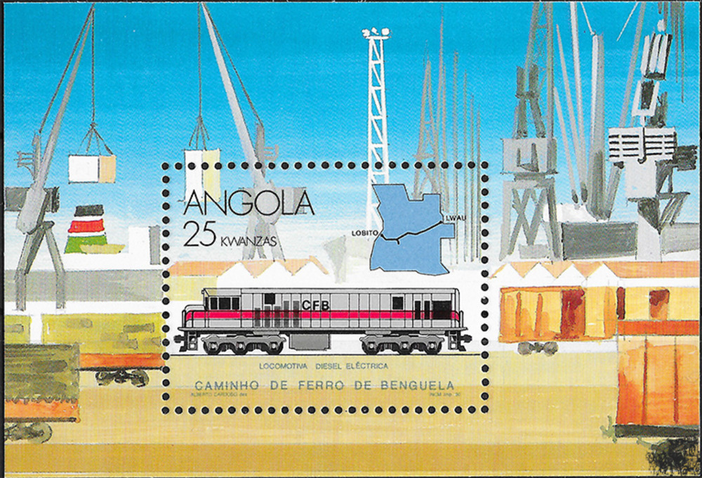 Angola 1990 ** - Diesel-Elektro- Lokomotive