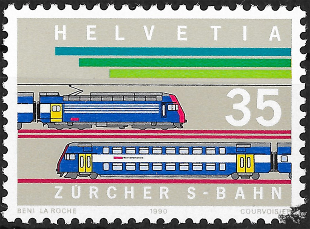 Schweiz 1990 ** - S-Bahn-Züge