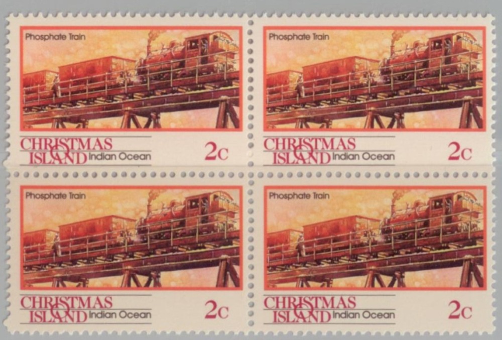 Eisenbahnblock 1990 Weihnachtsinsel Eisenbahnblock 1990 Weihnachtsinsel