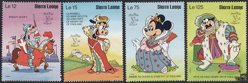 Sierra Leone 1990 ** - Disney Kurzserie, Goofy als Ritter