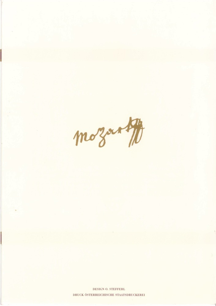 Österreich 1991 Hologramm-Ausgabe Mozart Österreich 1991 Hologramm-Ausgabe Mozart