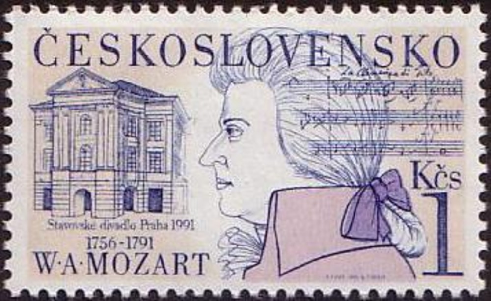 Tschechoslowakei ** 1991 - 200. Todestag W. A. Mozart Tschechoslowakei ** 1991 - 200. Todestag W. A. Mozart