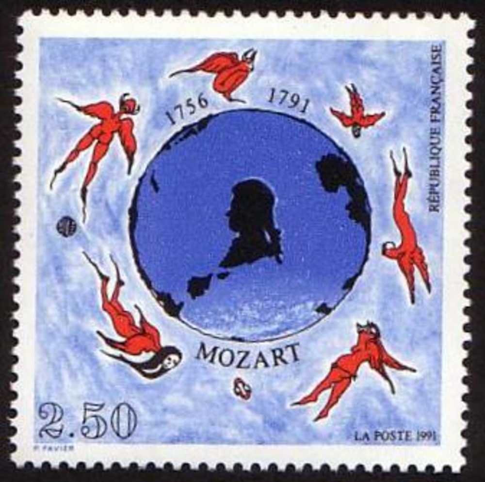 Frankreich ** 1991 - 200. Todestag Mozart Frankreich ** 1991 - 200. Todestag Mozart