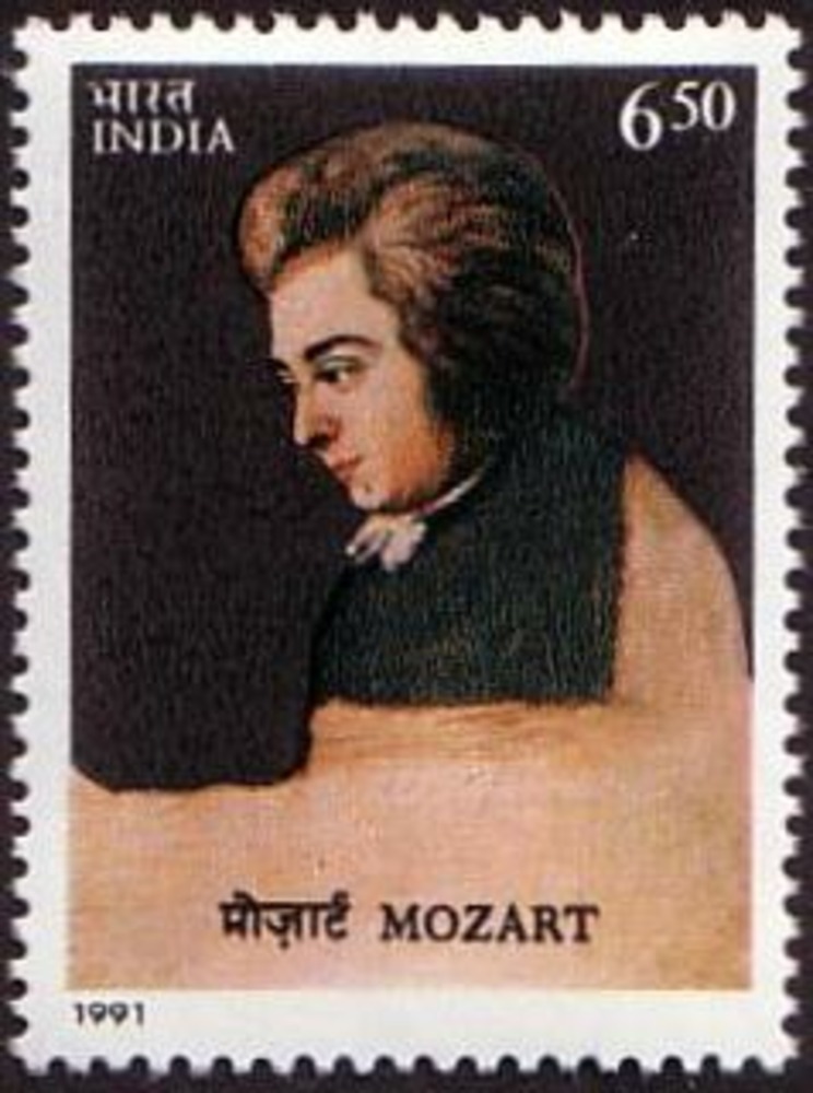 Indien ** 1991 - 200. Todestag W. A. Mozart Indien ** 1991 - 200. Todestag W. A. Mozart