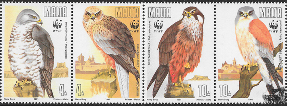 Malta 1991 ** - Greifvögel