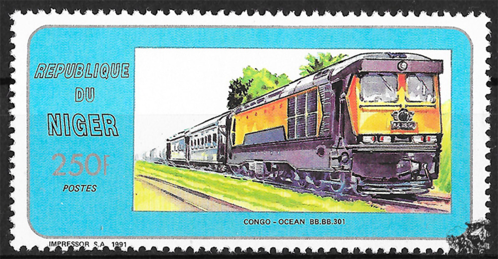 Niger 1991 ** - Diesel- Lokomotive „BB.BB.301“