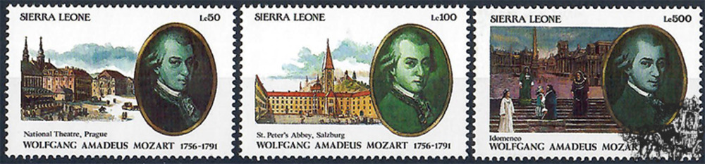 Sierra Leone ** 1991 - 200. Todestag W. A. Mozart