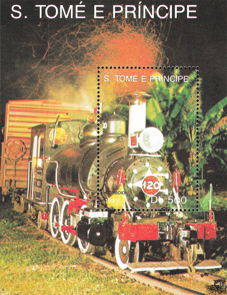 Sao Tomé und Principe 1991 ** - Lokomotive MiNr. 120