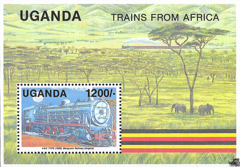 Uganda 1991 ** - Dampflokomotive 4-8-2 der Benguela Railway (1920)