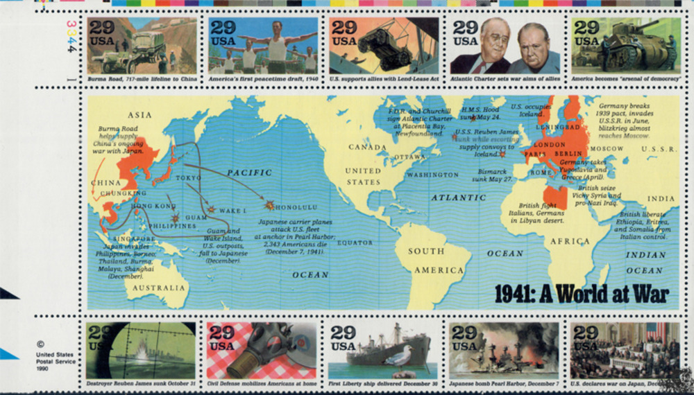 USA 1991 **,  $ 2,90  - 2. Weltkrieges (I.), 1941